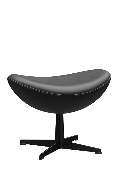 Repose-pieds cuir EGG™ par Arne Jacobsen