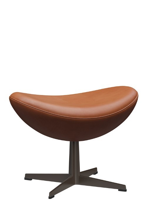Repose-pieds cuir EGG™ par Arne Jacobsen