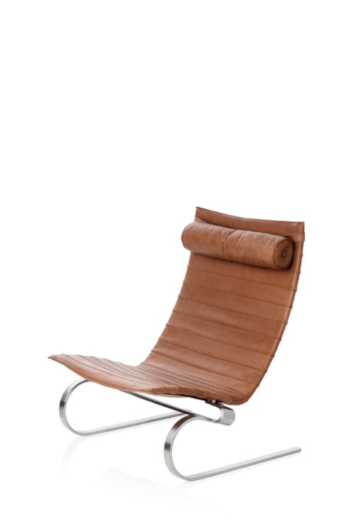 Fauteuil PK20™ cuir par Poul Kjærholm