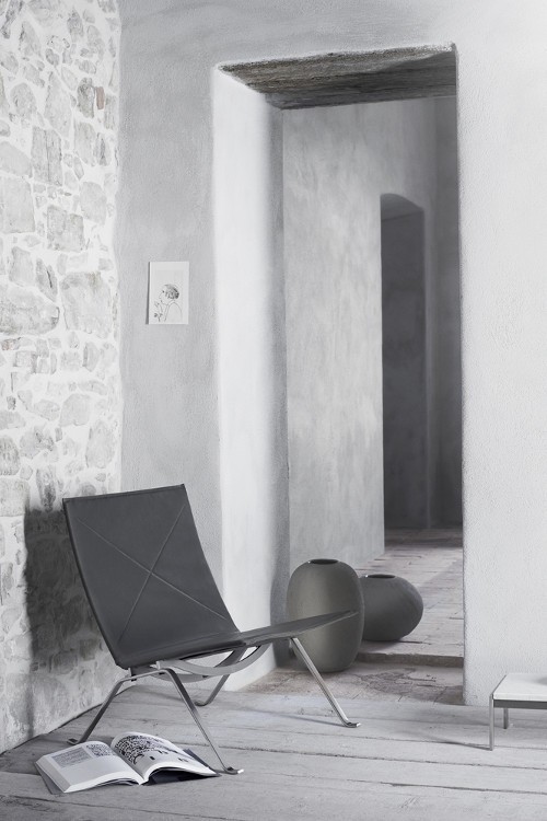 Fauteuil PK22™ cuir par Poul Kjærholm