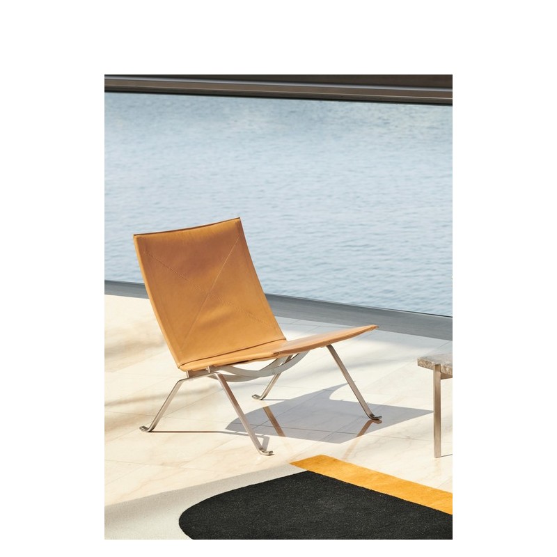 Fauteuil PK22™ cuir par Poul Kjærholm