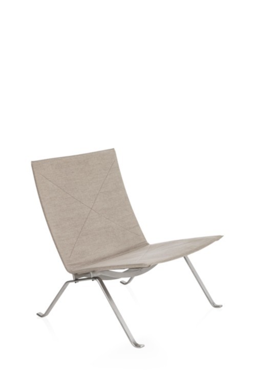 PK22™ canvas lounge chair by Poul Kjærholm