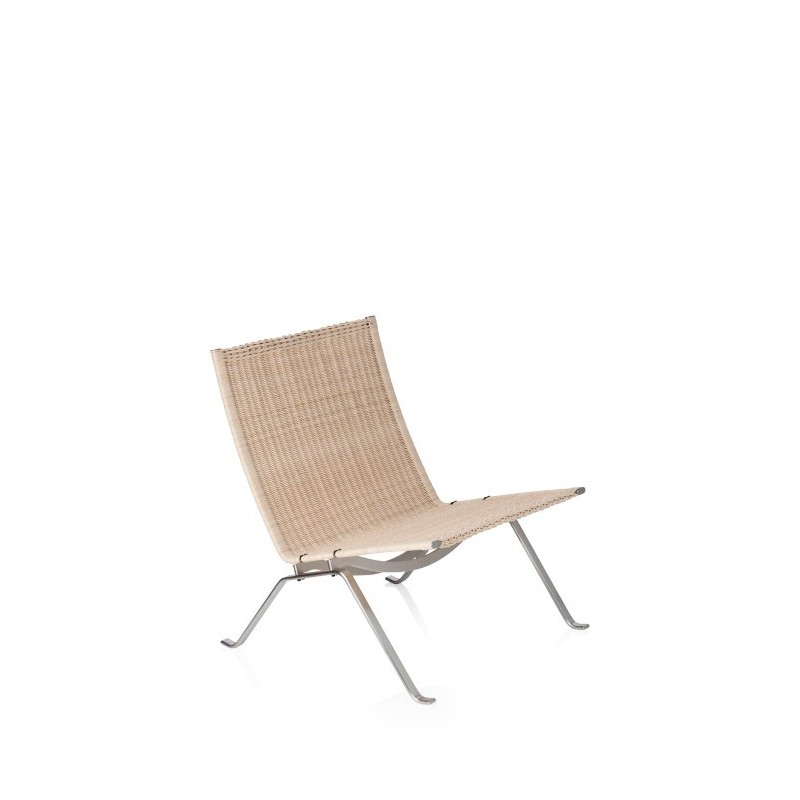 Fauteuil PK22™ osier par Poul Kjærholm