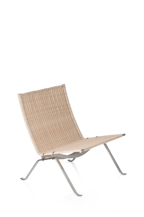 Fauteuil PK22™ osier par Poul Kjærholm
