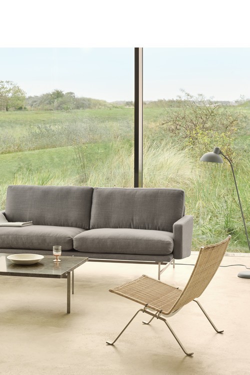 Fauteuil PK22™ osier par Poul Kjærholm