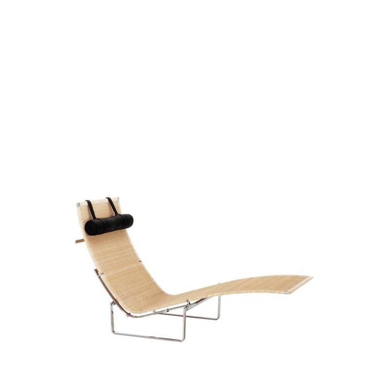 Chaise Longue PK24™ osier par Poul Kjærholm