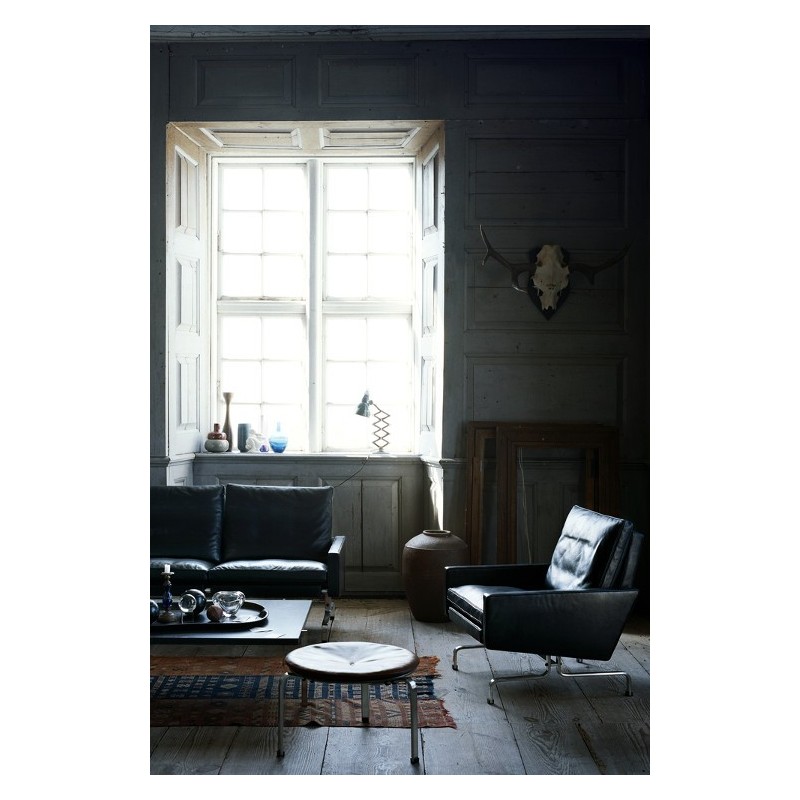 Fauteuil PK31™ cuir par Poul Kjærholm
