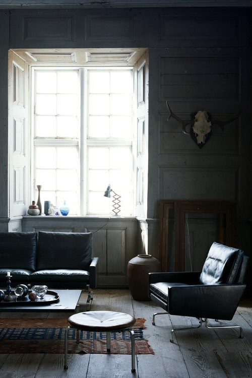 Fauteuil PK31™ cuir par Poul Kjærholm