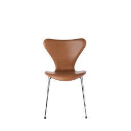 Series 7™ Upholstered Leather Chair by Arne Jacobsen