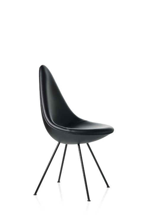 Siège DROP™ Revêtement cuir par Arne Jacobsen