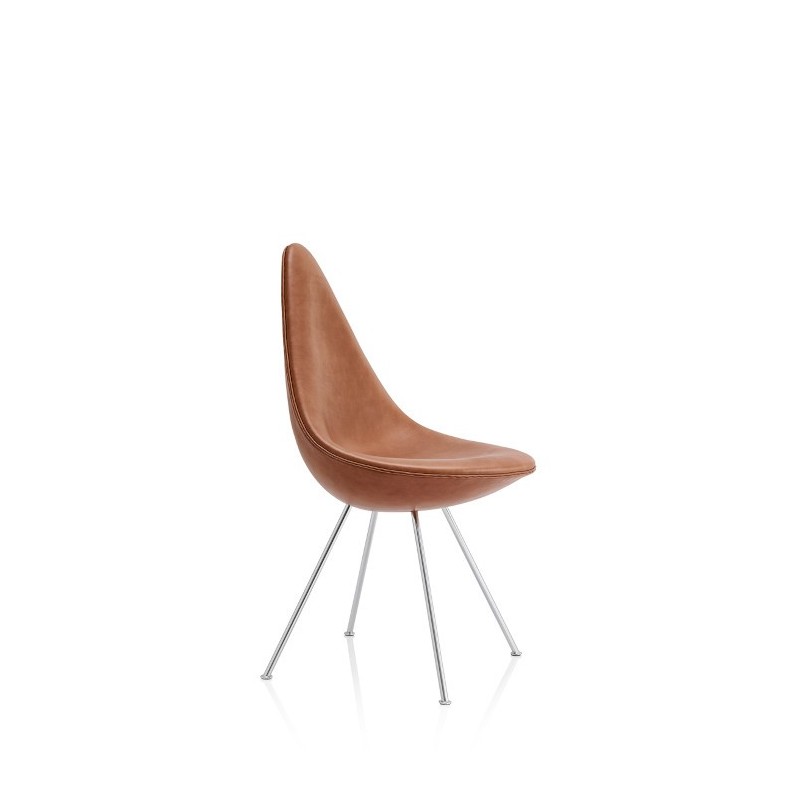 Siège DROP™ Revêtement cuir par Arne Jacobsen