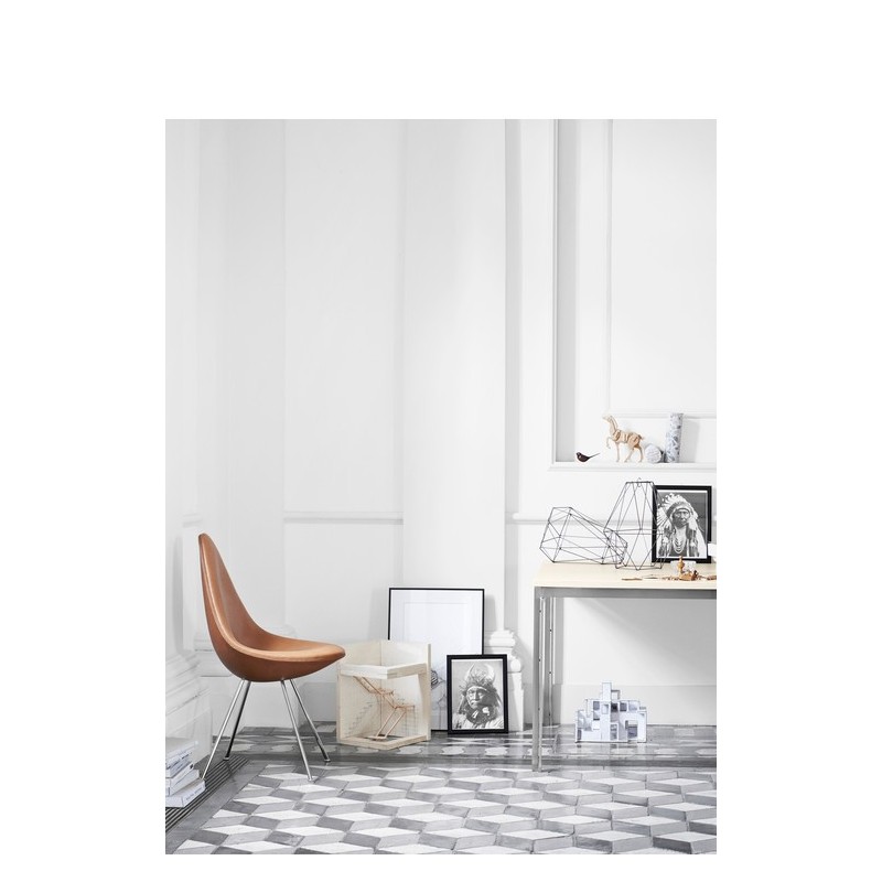Siège DROP™ Revêtement cuir par Arne Jacobsen