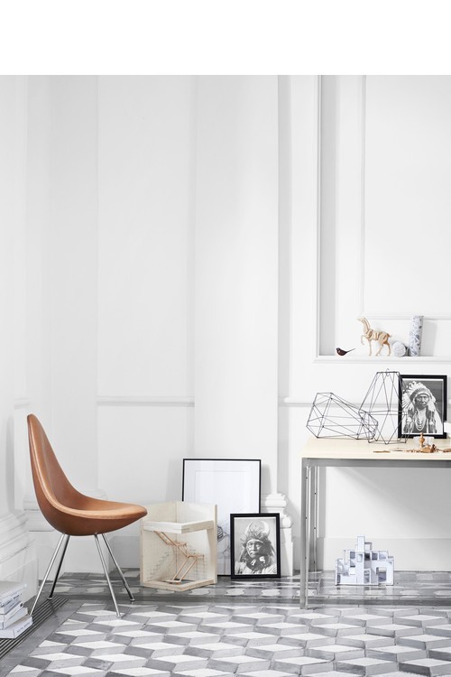 Siège DROP™ Revêtement cuir par Arne Jacobsen