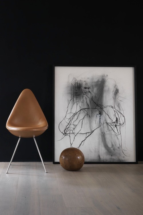 Siège DROP™ Revêtement cuir par Arne Jacobsen