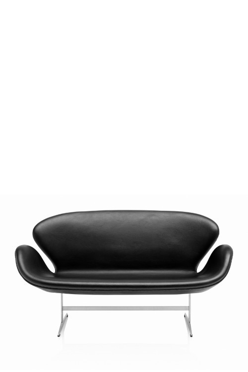 SWAN™ Leather Sofa by Arne Jacobsen