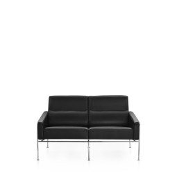 SERIES 3300™ leather 2-Seater by Arne Jacobsen