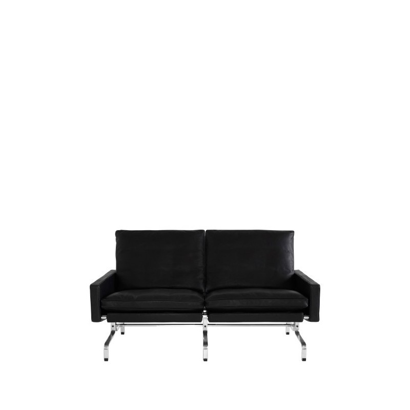 Sofa 2-places PK31™ cuir par Poul Kjærholm