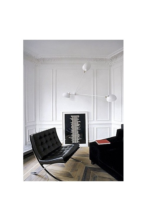 Serge Mouille Spider Wall Light with 3 fixed arms