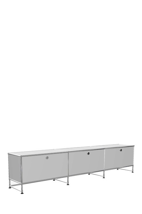 Système de rangement 3 modules 3 portes USM Haller 225 x 35 x h49 cm