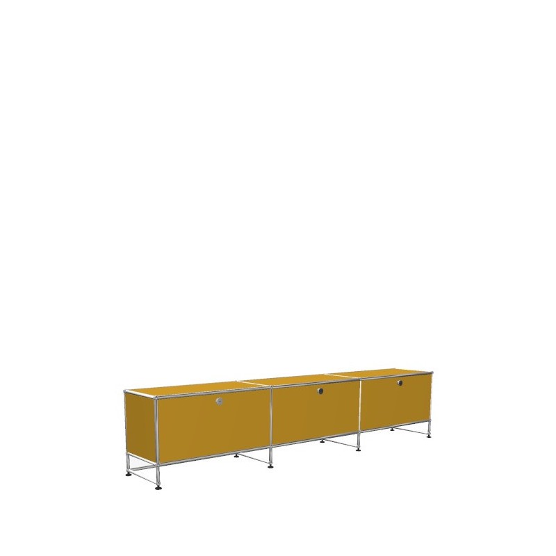 Système de rangement 3 modules 3 portes USM Haller 225 x 35 x h49 cm