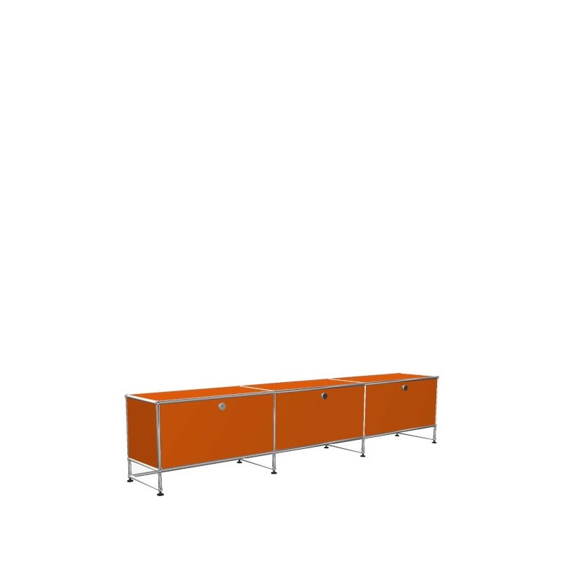 Système de rangement 3 modules 3 portes USM Haller 225 x 35 x h49 cm