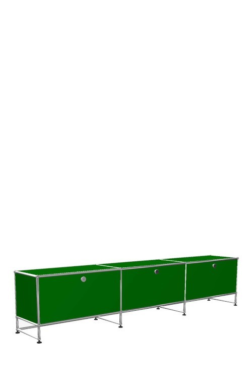 Système de rangement 3 modules 3 portes USM Haller 225 x 35 x h49 cm