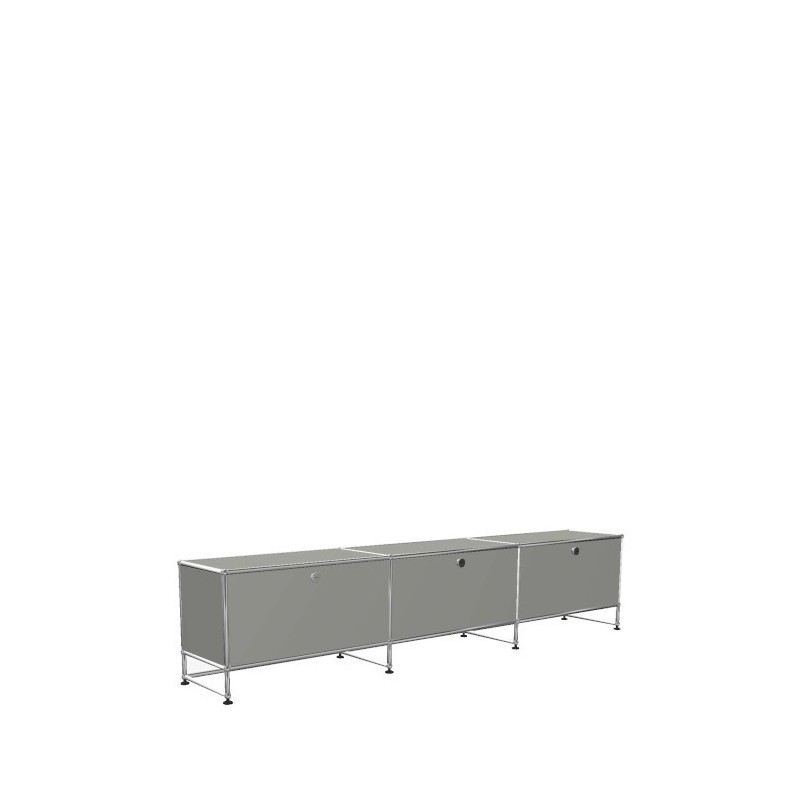 Système de rangement 3 modules 3 portes USM Haller 225 x 35 x h49 cm