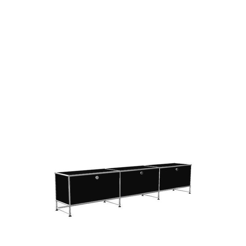 Système de rangement 3 modules 3 portes USM Haller 225 x 35 x h49 cm