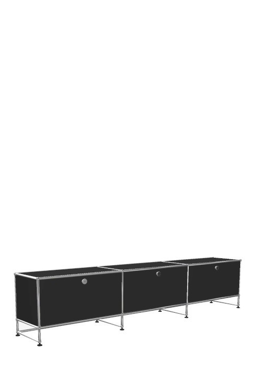 Système de rangement 3 modules 3 portes USM Haller 225 x 35 x h49 cm