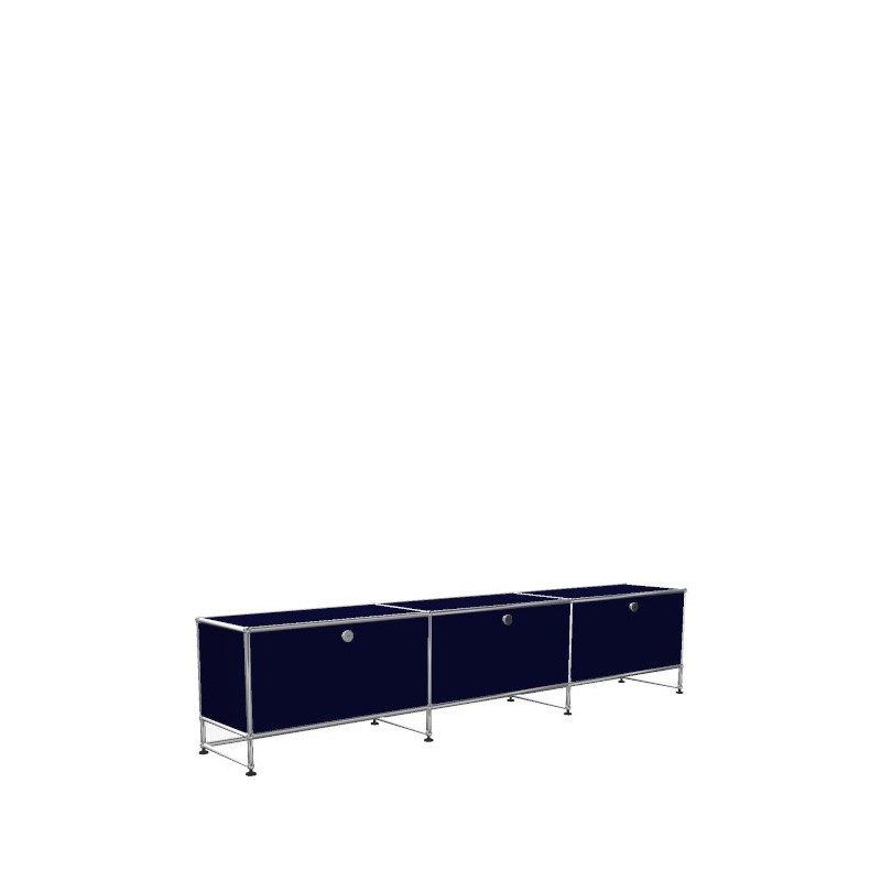 Système de rangement 3 modules 3 portes USM Haller 225 x 35 x h49 cm