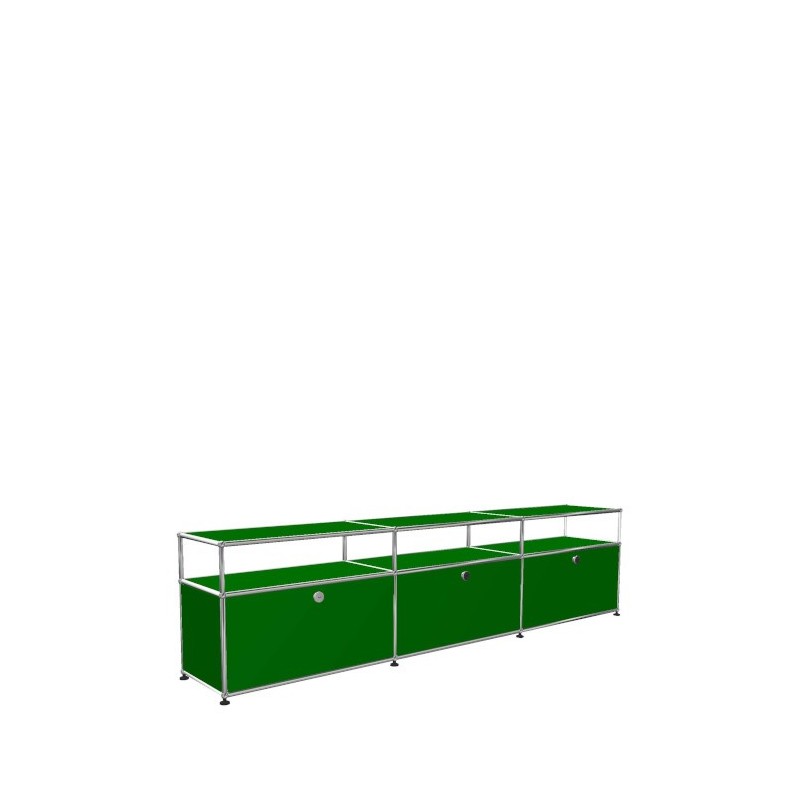 Système de rangement 3 modules 3 portes USM Haller 225 x 35 x h56,5 cm