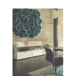 Système de rangement 3 modules 3 portes USM Haller 225 x 35 x h56,5 cm