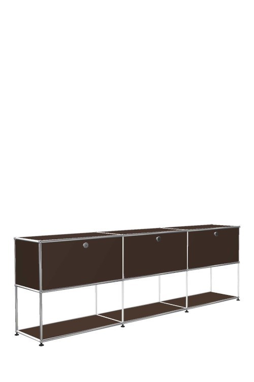 Système de rangement 3 modules 3 portes USM Haller 225 x 35 x h74 cm