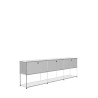 Système de rangement 3 modules 3 portes USM Haller 225 x 35 x h74 cm