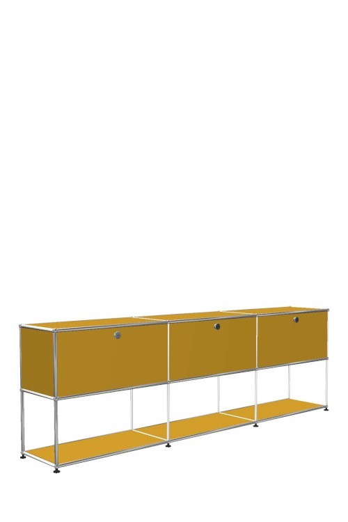 Système de rangement 3 modules 3 portes USM Haller 225 x 35 x h74 cm