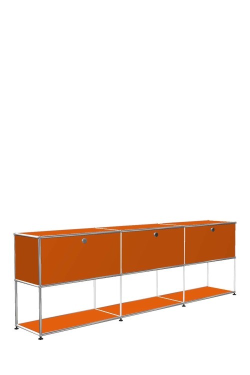 Système de rangement 3 modules 3 portes USM Haller 225 x 35 x h74 cm