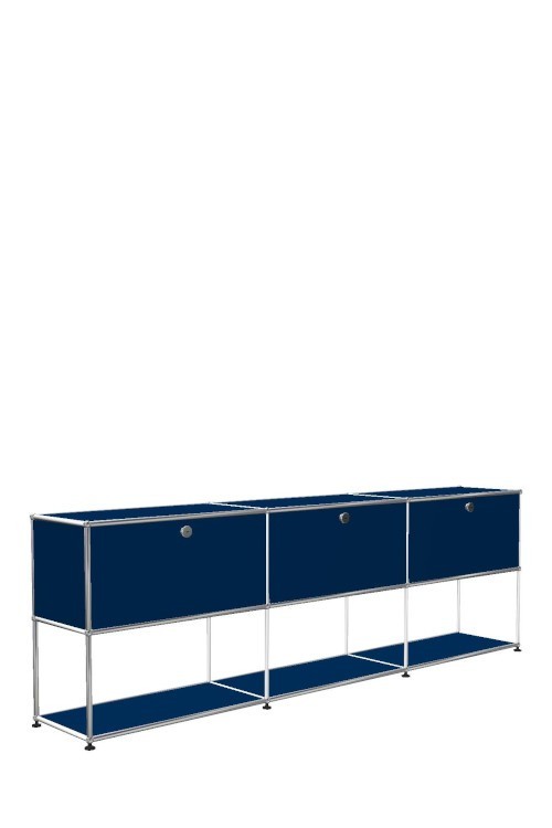 Système de rangement 3 modules 3 portes USM Haller 225 x 35 x h74 cm