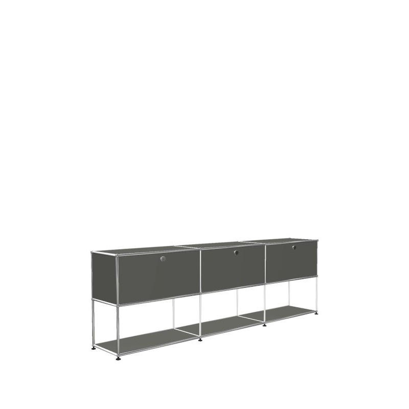 Système de rangement 3 modules 3 portes USM Haller 225 x 35 x h74 cm