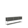 Système de rangement 3 modules 3 portes USM Haller 225 x 35 x h74 cm