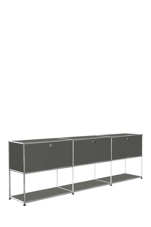 Système de rangement 3 modules 3 portes USM Haller 225 x 35 x h74 cm
