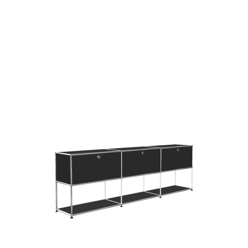 Système de rangement 3 modules 3 portes USM Haller 225 x 35 x h74 cm