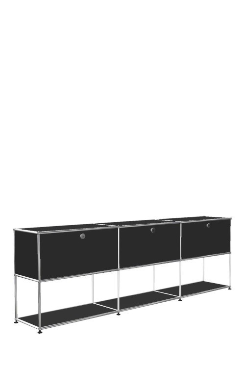 Système de rangement 3 modules 3 portes USM Haller 225 x 35 x h74 cm