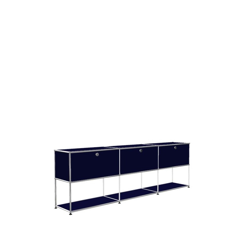 Système de rangement 3 modules 3 portes USM Haller 225 x 35 x h74 cm