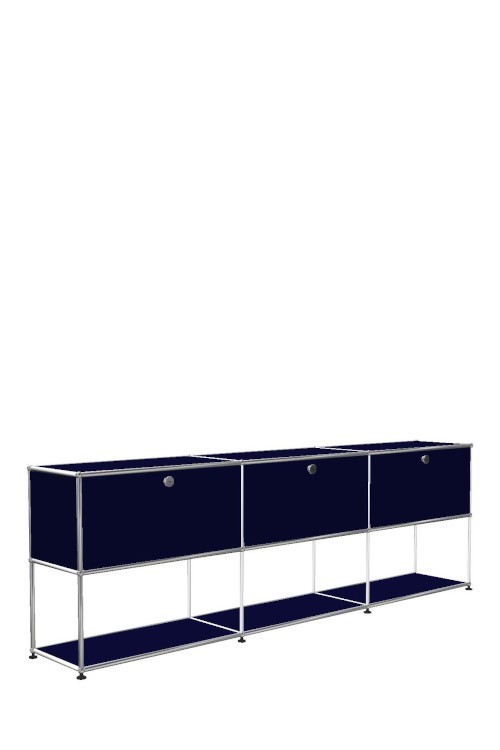 Système de rangement 3 modules 3 portes USM Haller 225 x 35 x h74 cm