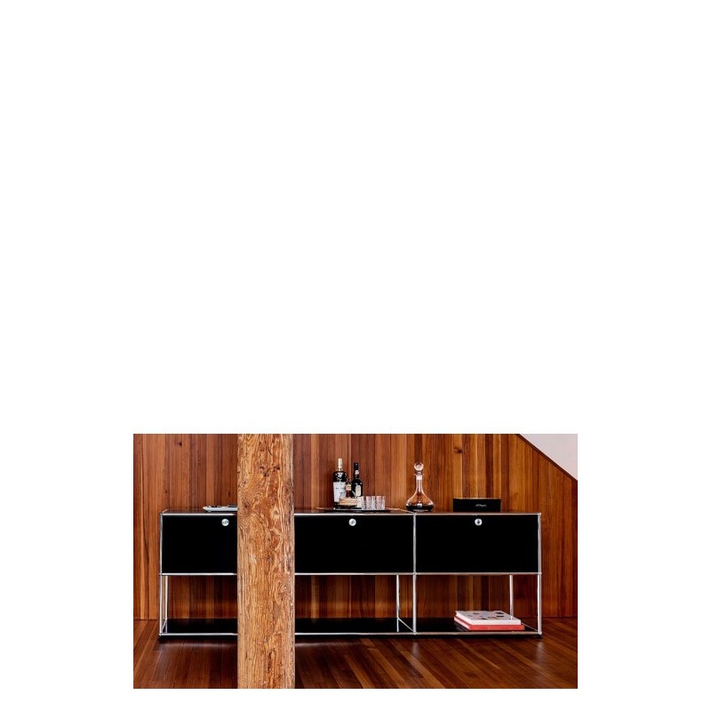 Système de rangement 3 modules 3 portes USM Haller 225 x 35 x h74 cm