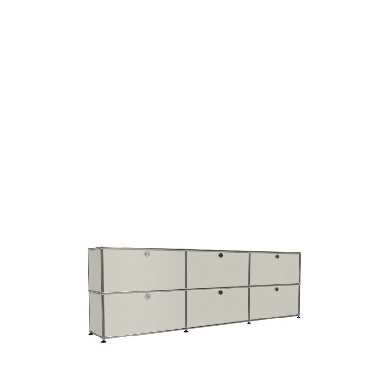 Système de rangement 6 portes USM Haller 225 x 35 x h74 cm