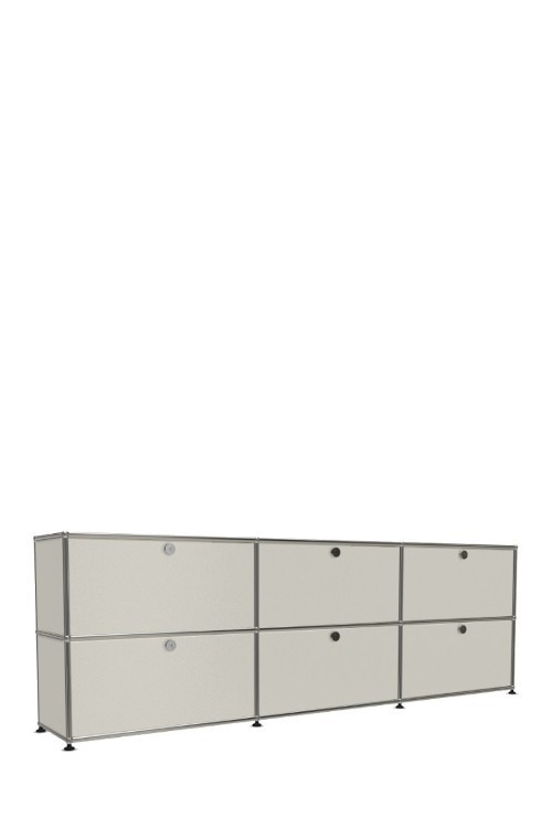 Système de rangement 6 portes USM Haller 225 x 35 x h74 cm