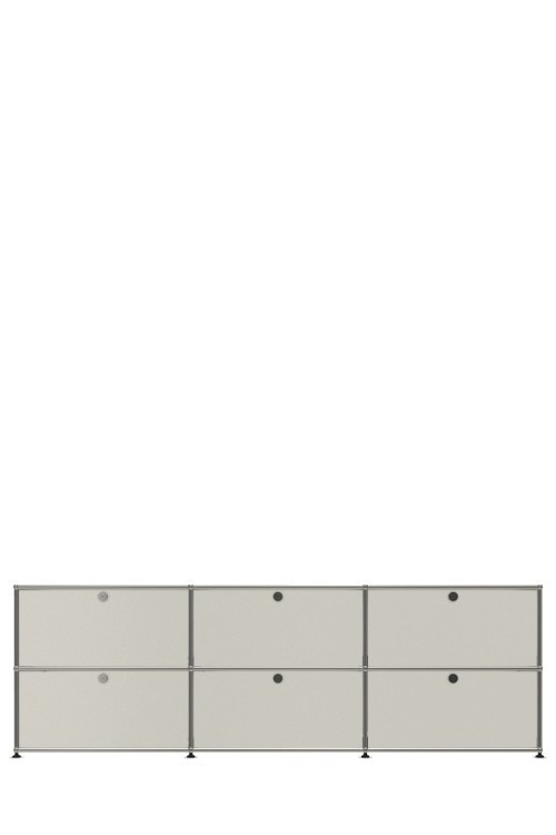 Système de rangement 6 portes USM Haller 225 x 35 x h74 cm