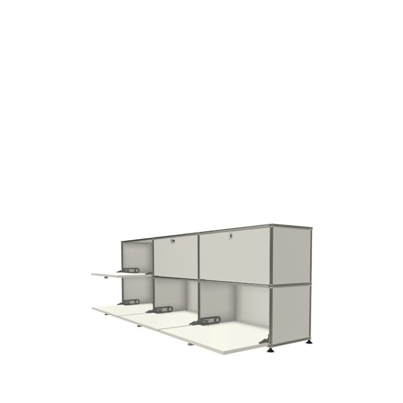 Système de rangement 6 portes USM Haller 225 x 35 x h74 cm
