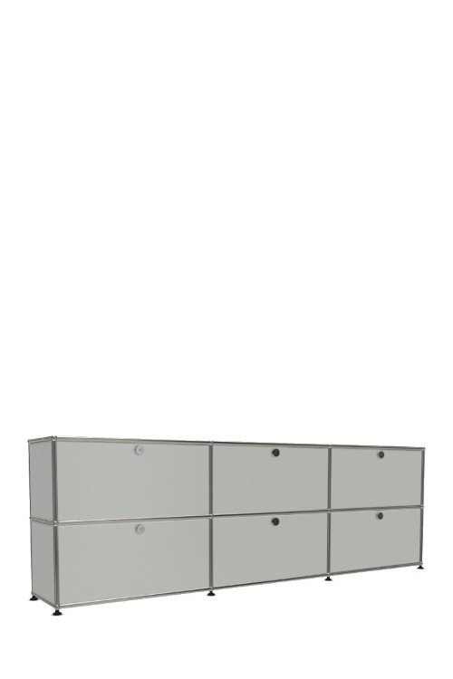 Système de rangement 6 portes USM Haller 225 x 35 x h74 cm